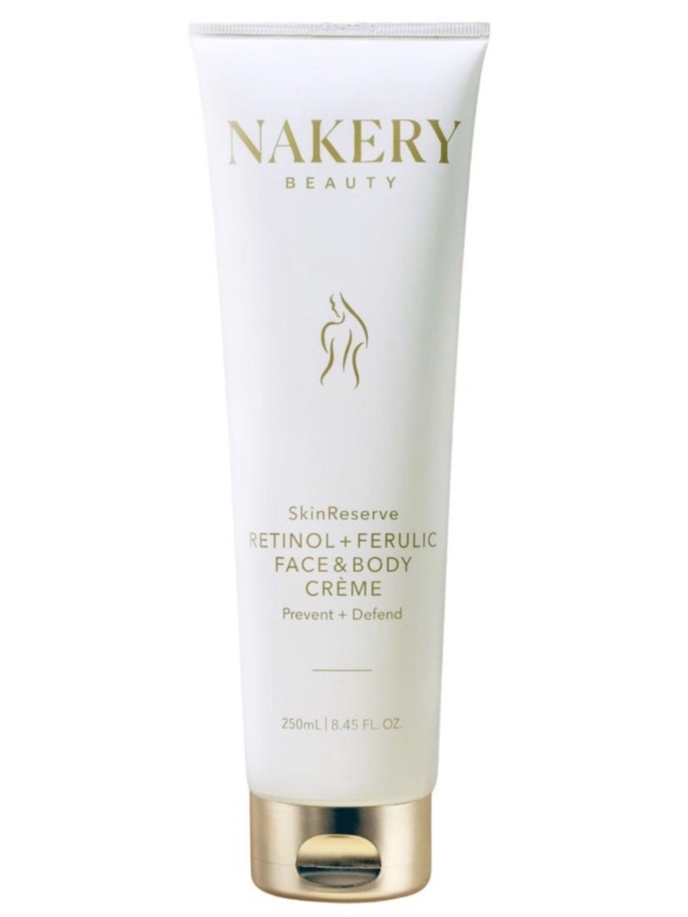 Nakery Beauty SkinReserve Retinol + Ferulic Face & Body Crème — White/Gold